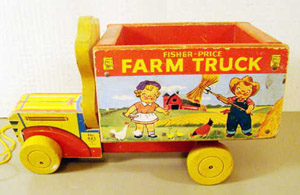 Vintage Cambell Kids Fisher Price Farm
                            Truck Toy