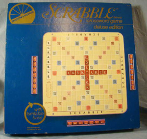 Vintage Deluxe Scrabble Board game w/
                            turntable