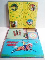 Vintage, board, game, straight arrow,
                            indian, native american, cowboy,
